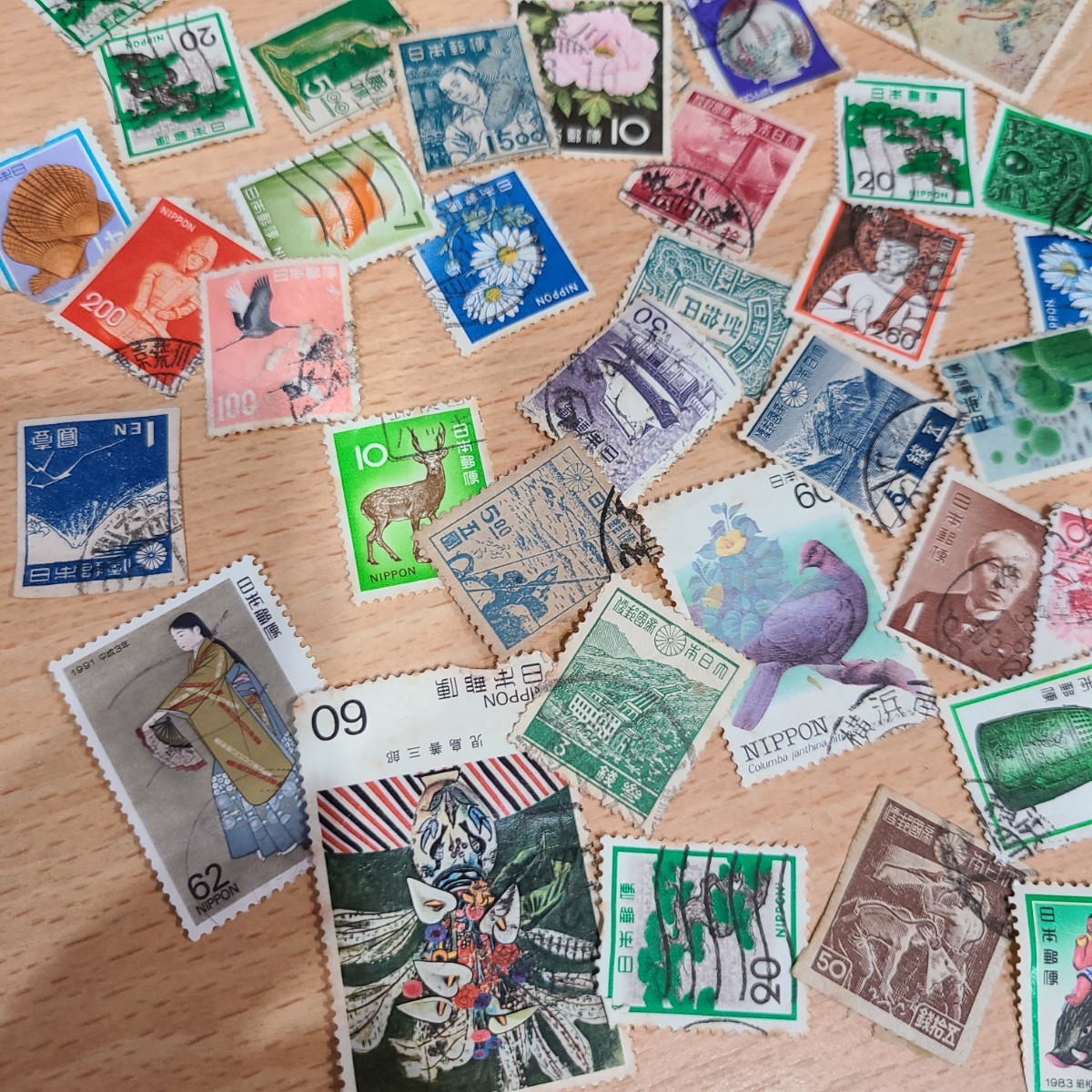 切手バラ　使用済み切手　ユースホステルシールシート　切手シート　未使用品額面1419円程_画像7