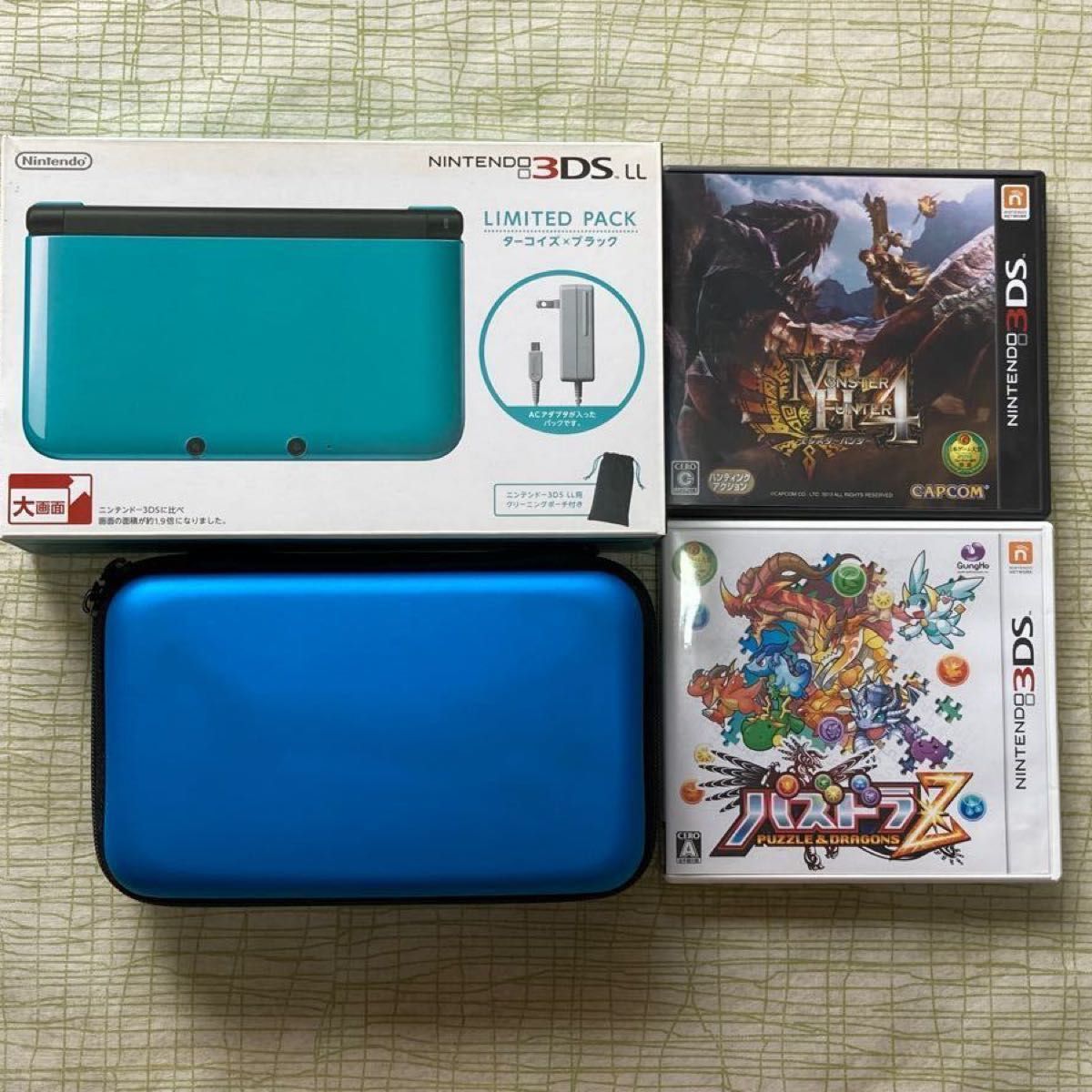 任天堂　ニンテンドー　3DS LL 本体　ケース　ソフト　美品！