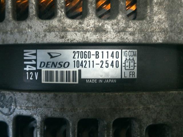 ルーミー DBA-M900A オルタネーター S28 27060-B1140の画像6