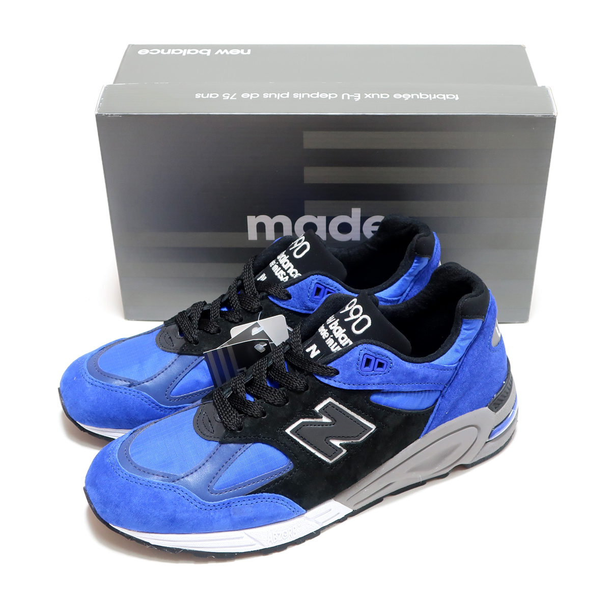 NEW BALANCE M990PL2 BLUE/BLACK MADE IN USA M990V2 US9.5 27.5cm ( ニューバランス M990 V2 ブルー/ブラック 青黒 アメリカ製 )