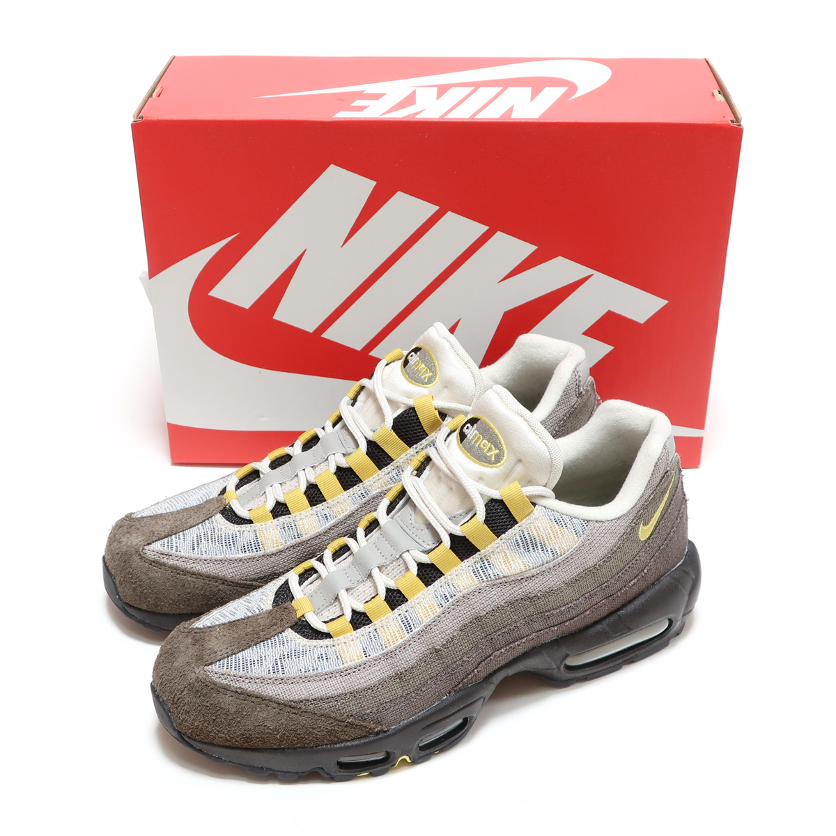 海外限定 NIKE AIR MAX 95 NH IRONSTONE/CELERY US6.5 24.5cm ナイキ エアマックス 95 NH アイアンストーン/セロリ イエローグラデ