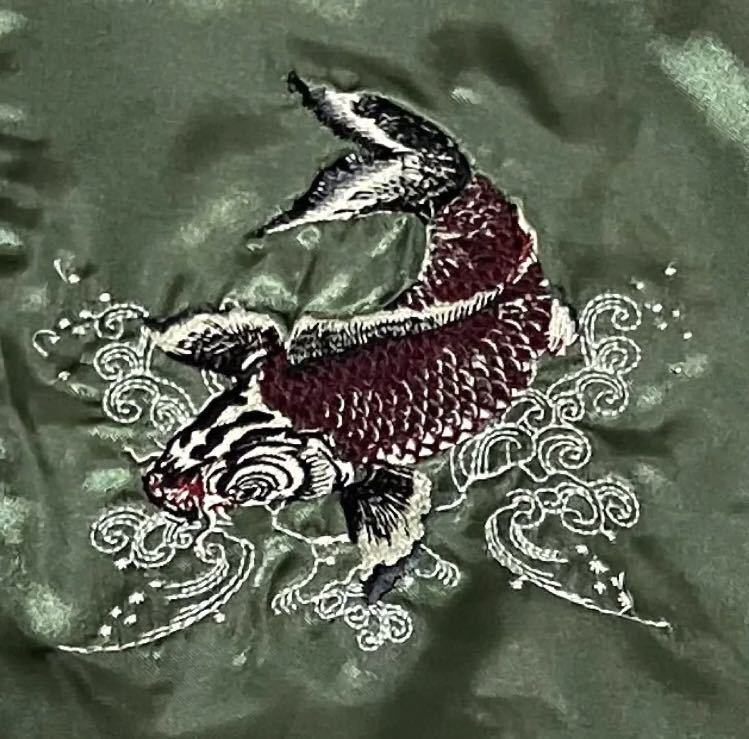 【人気】鏡花水月 キョウカスイゲツ スカジャン バイカラー タイガー 和柄 刺繍 人気】鏡花水月 キョウカスイゲツ スカジャン バイカラー