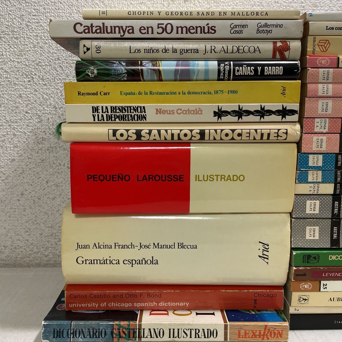 E02! free shipping * Spanish foreign book together 31 pcs. set dictionary * novel etc. language study study *230809