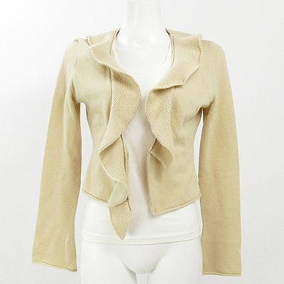 正規品販売! 薄黄ベージュ FOXEY フォクシー カシミヤ 40 カーディガン