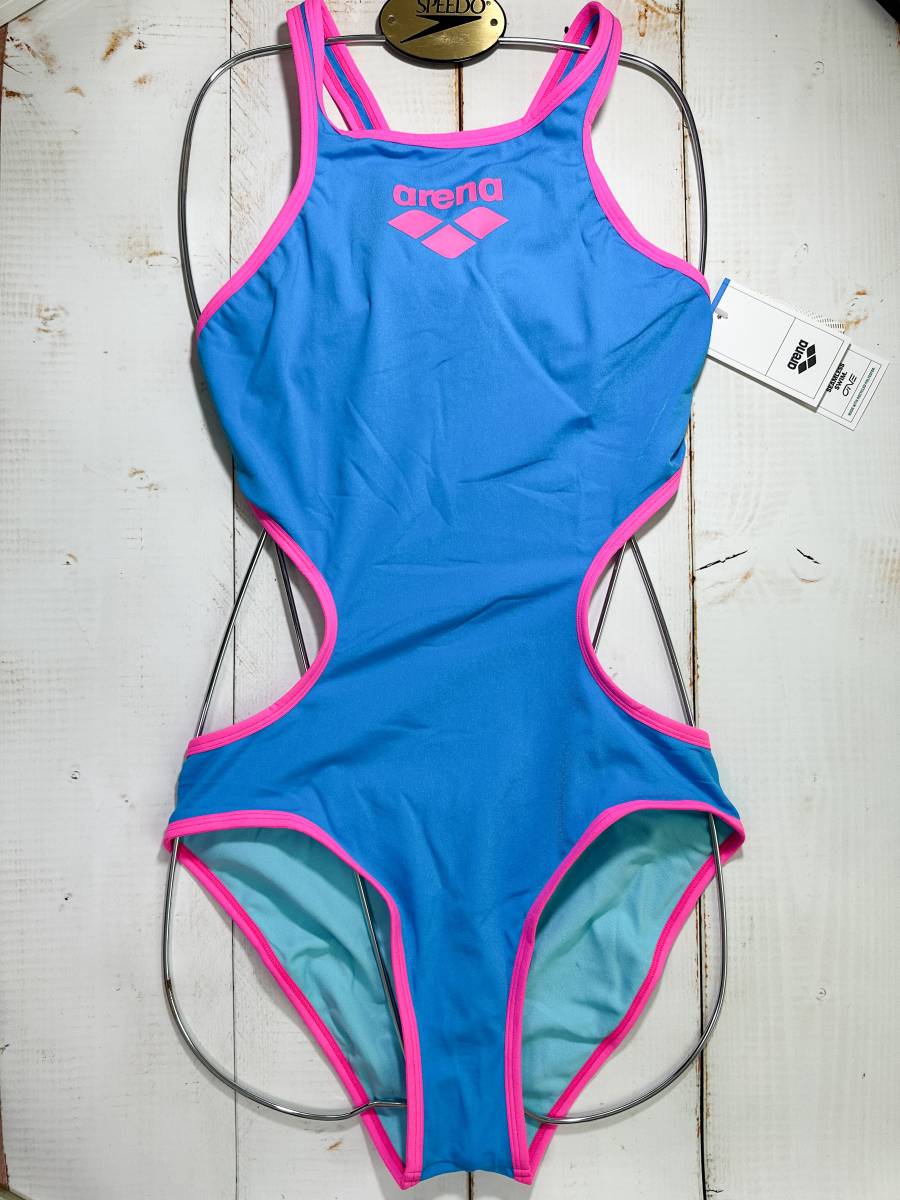 【即決】Arena アリーナ 女性用 競泳水着 Big Logo Turquoise／Pink USA38