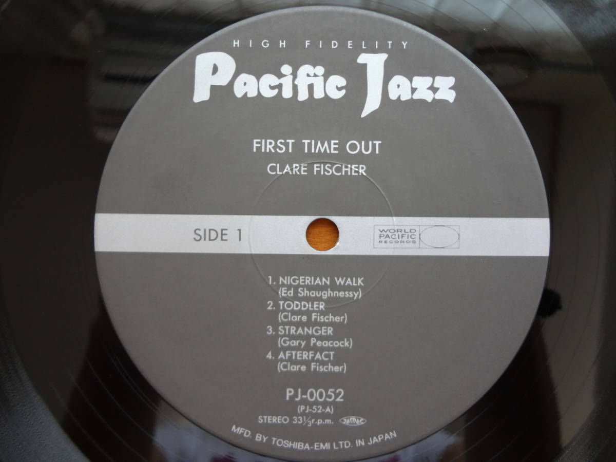 国内 東芝EMI Clare Fischer / First Time Out / PJ 52 (PJ 0052) 帯付 クレア・フィッシャー パシフィックジャズオリジナルコレクション_画像4