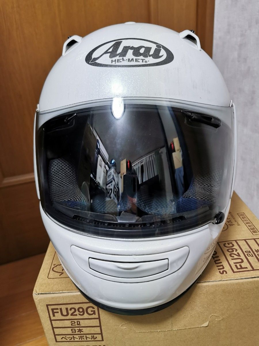 Arai Quantum-J 61 62cm 2012年3月製造 セミスモークシールド Arai Quantum-J 61 62cm 2012年3月製造 セミスモークシールド