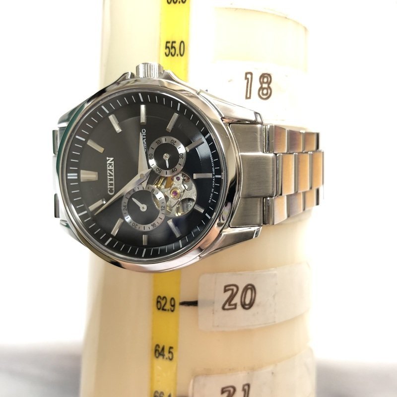 １円～ 美品 CITIZEN シチズン AUTOMATIC オート 自動 21石 4197-S098190 CAL4197 箱入 2022.3.21購入品 時計 IW308DT06CTZ_画像6