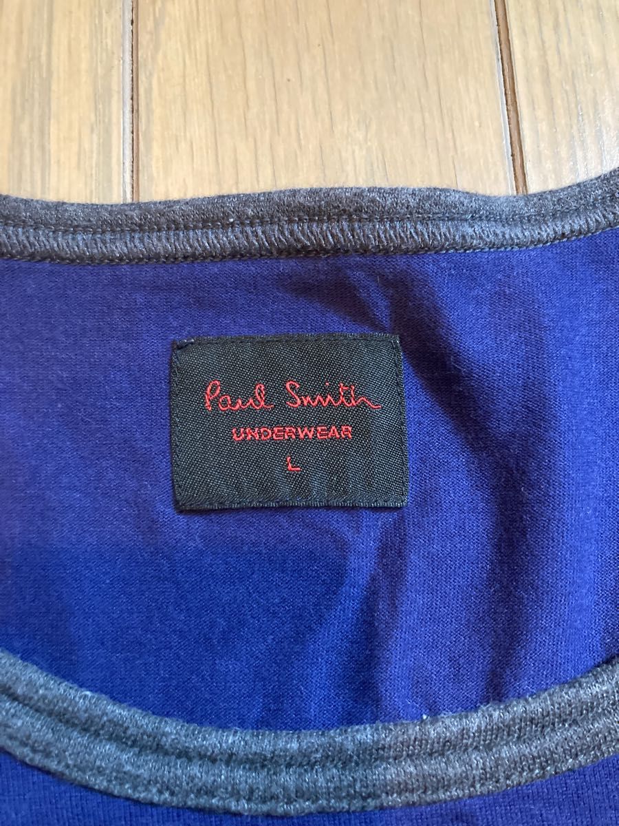 ポールスミス　PAUL  SMITH  アンダーウェア　メンズ　半袖　Tシャツ　Lサイズ　綿100%