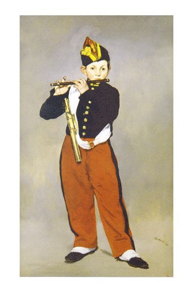 絵画 名画 複製画 額縁付(MJ108N-G) エドゥアール・マネ 「笛を吹く少年」 M8号 世界の名画シリーズ プリハード