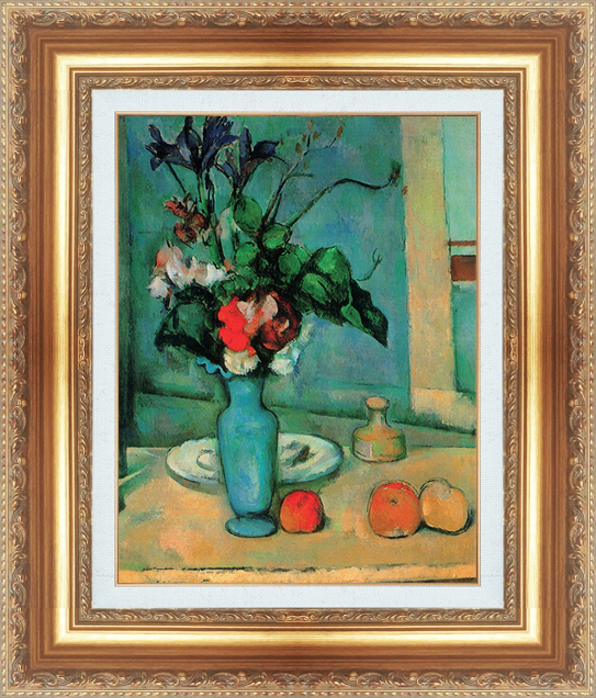 絵画 額縁付き 世界の名画シリーズ ポール・セザンヌ 「 青い花瓶