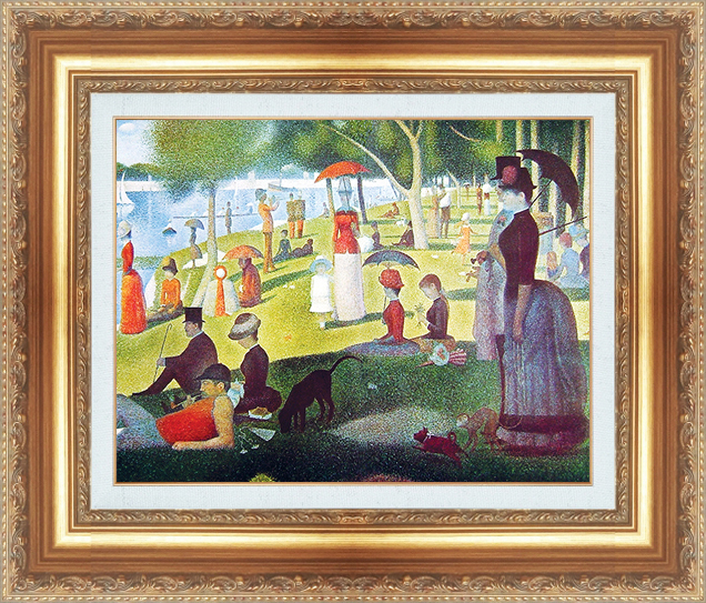 最新デザインの 世界の名画シリーズ 複製名画 額縁付き 絵画 ジョルジュ・スーラ F15 サイズ 「グランザット島の日曜日の午後」 その他 最新デザインの 世界の名画シリーズ 複製名画 額縁付き 絵画 ジョルジュ・スーラ F15 サイズ 「グランザット島の日曜日の午後」 その他