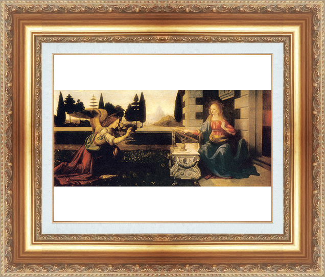 絵画 額縁付き 複製名画 世界の名画シリーズ レオナルド・ダ・ヴィンチ 