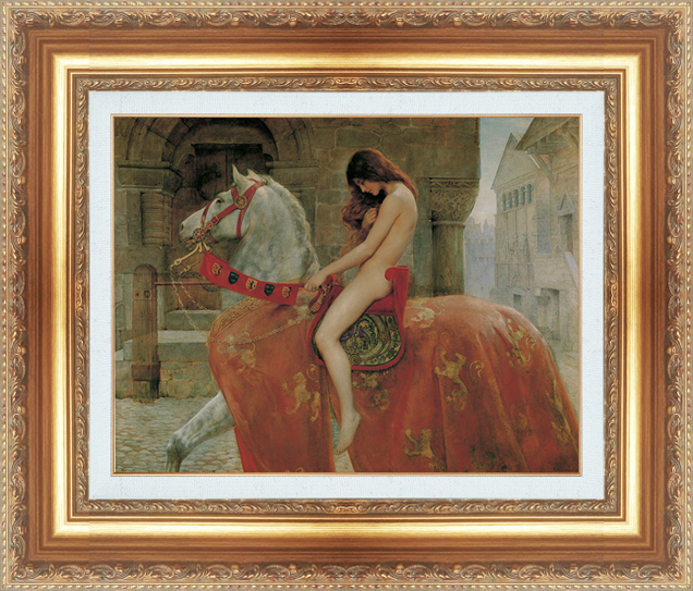 新発売の ゴディバ夫人 「 コリア 世界の名画シリーズ 複製名画 額縁付き 絵画 」 F10 サイズ その他 新発売の ゴディバ夫人 「 コリア 世界の名画シリーズ 複製名画 額縁付き 絵画 」 F10 サイズ その他