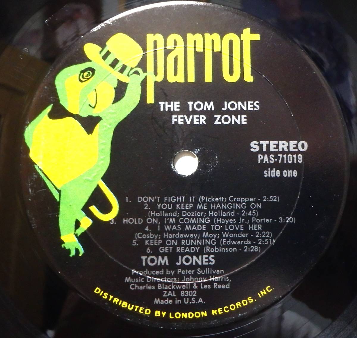 【MV046】TOM JONES「The Tom Jones Fever Zone」, 68 US Original_画像4