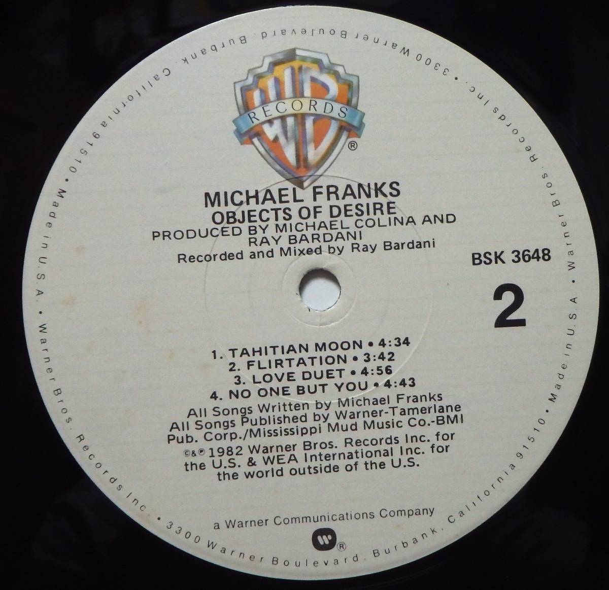 【MV129】MICHAEL FRANKS「Objects Of Desire」, 82 US Original　★ジャズ・ボーカル/バラード_画像6
