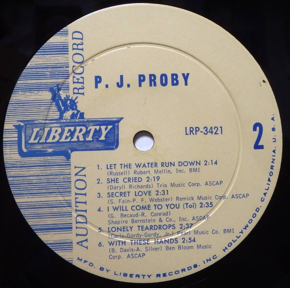 【MV107】P.J. PROBY「Same」, 65 US mono Original/Promo　★ポップ・ロック_画像5