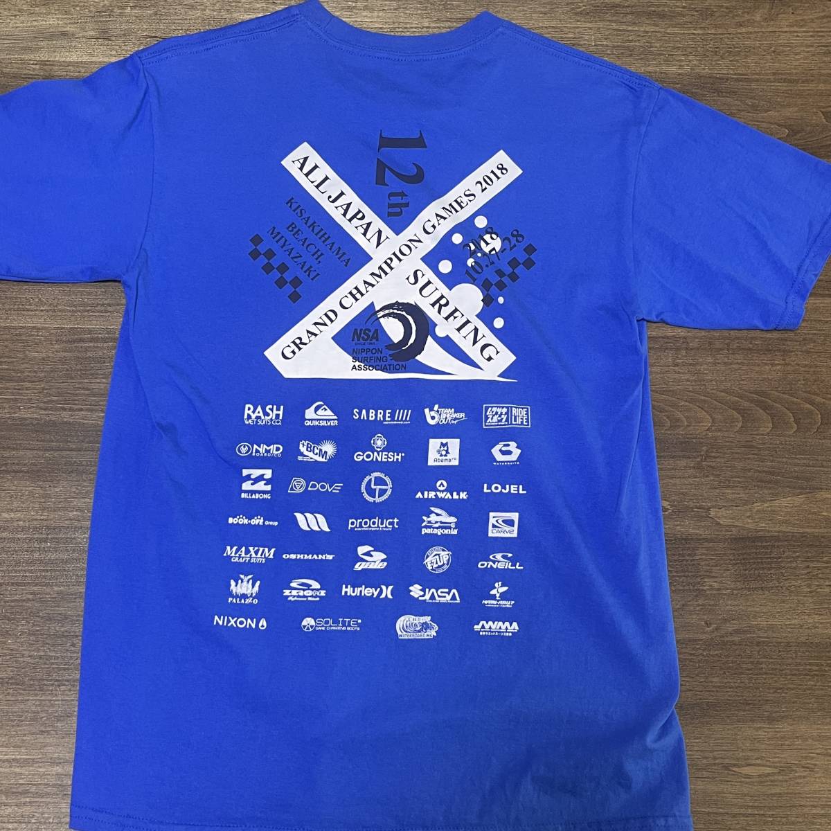 ◎NSA 12th ALL JAPAN SURFING GRAND CHAMPION GAMES 2018 Tシャツ shirt _画像1