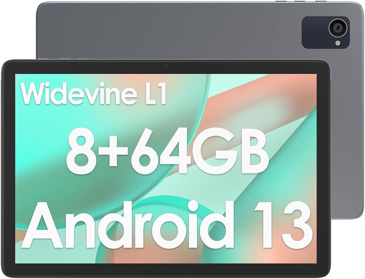 Android 13､6000mAh タブレット 10インチ wi-fiモデル､ RAM 8GB(4+4