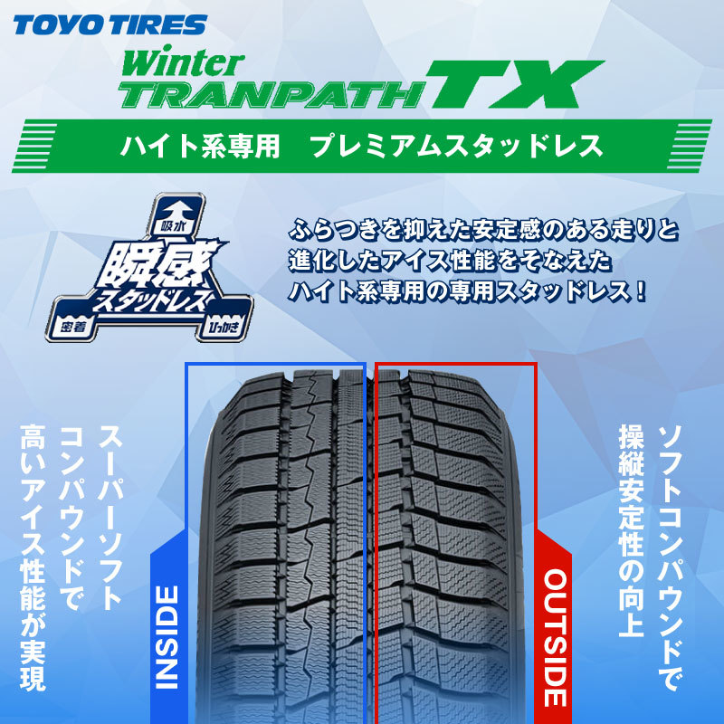 日本正規流通品 【2023年製 新品4本】 TOYOTIRES トランパス TX 165