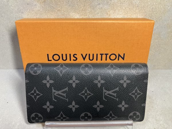 1円LouisVuittonモノグラムエクリプスポルトフォイユブラザ美品長財布