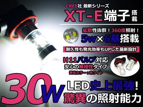  mail service free shipping LED foglamp e-NV200 ME0 LED valve(bulb) white 6000K corresponding H11 CREE made 30W