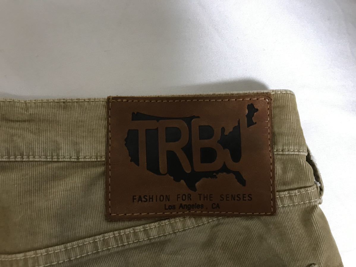 本物トゥルーレリジョンTRUERELIGIONコットンチノパンツワークミリタリーアメカジサーフビジネススーツメンズ茶ブラウン30M