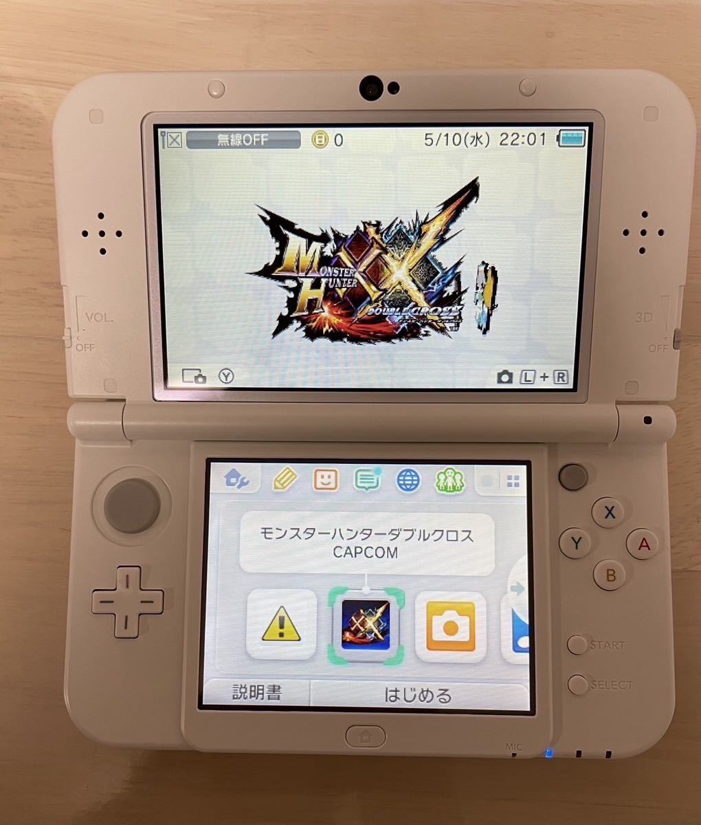 美品】Newニンテンドー3DS LL パールホワイト 本体 タッチペン 純正