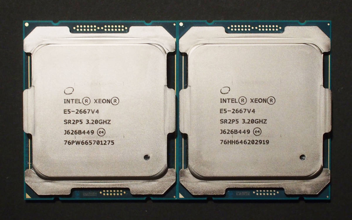 intel Xeon E5-2667v4 3.2GHz LGA2011 Broadwell 2個セット