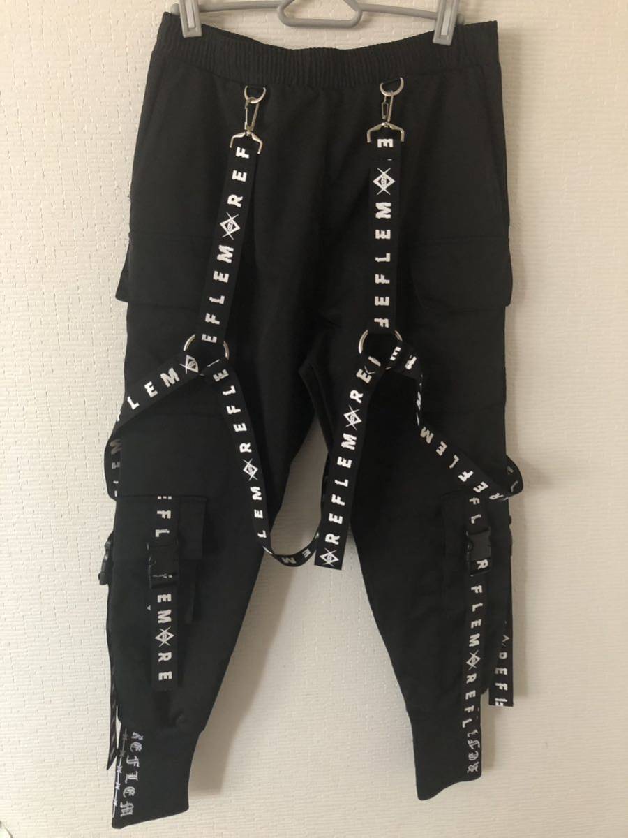 REFLEM レフレム ロゴテープ ベルト ハーネス カーゴ パンツ ナイロン