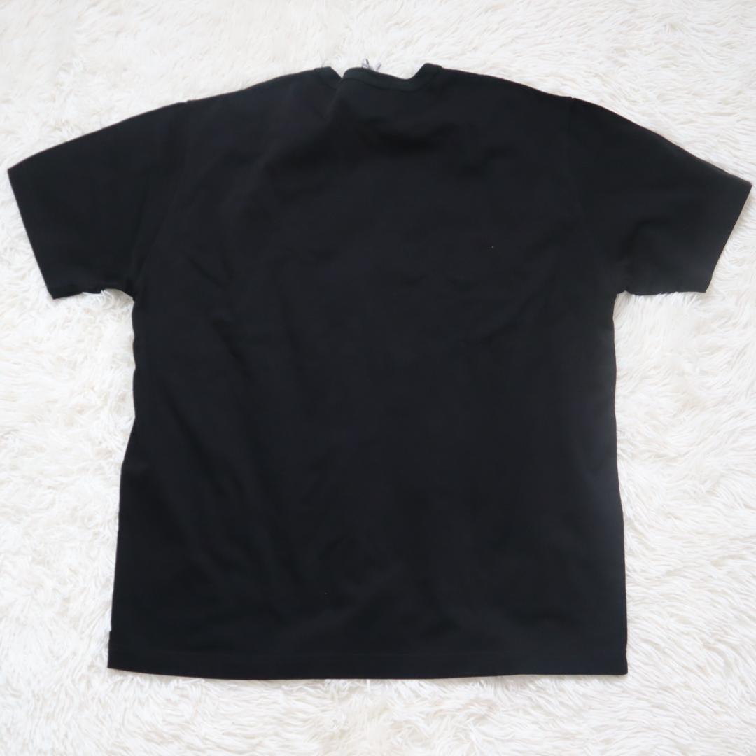 【新品】kolor カラー 度詰め天竺プリントTシャツ 半袖 定価17600円 品番 20WCM-T06203 ブラックの画像5