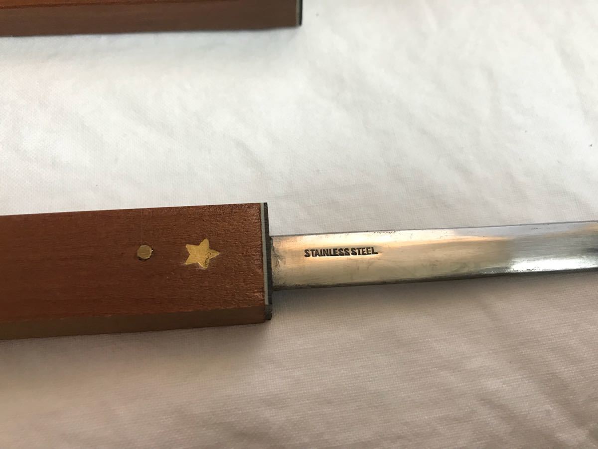 *MATSUYA* wooden 30 centimeter ruler paper-knife attaching *2871