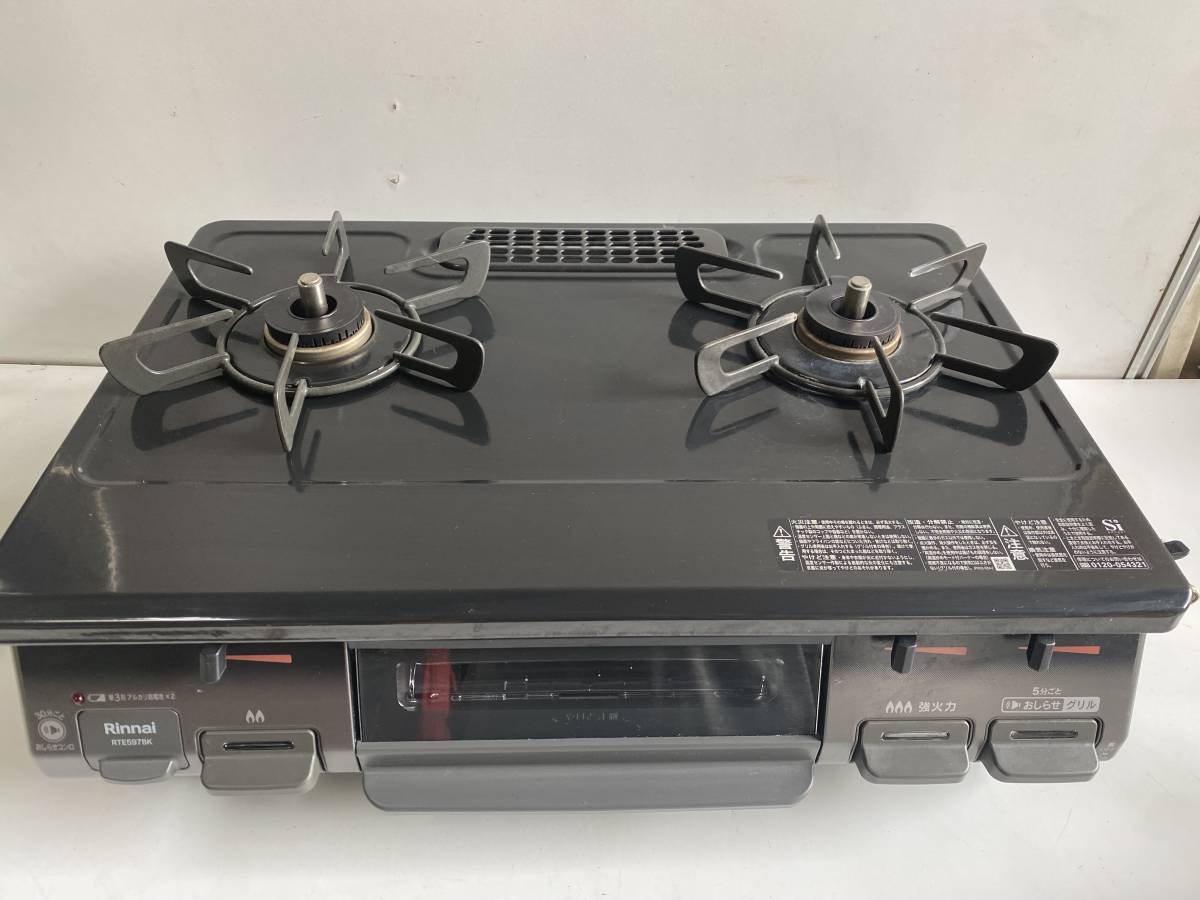 Kt300◇Rinnai リンナイ◇ガステーブル 右強火 RTE597BKR ガスコンロ