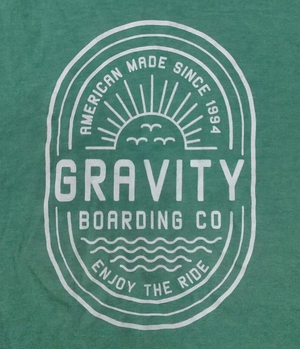 古着/Tシャツ/GRAVITY Boarding Co/グラヴィティ/California/サーフスケート/ロング/サイズ M_画像3