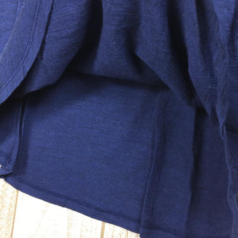 WOMENs XS I Beck smelino wool cut and sewn T-shirt tops America made IBEX navy series 