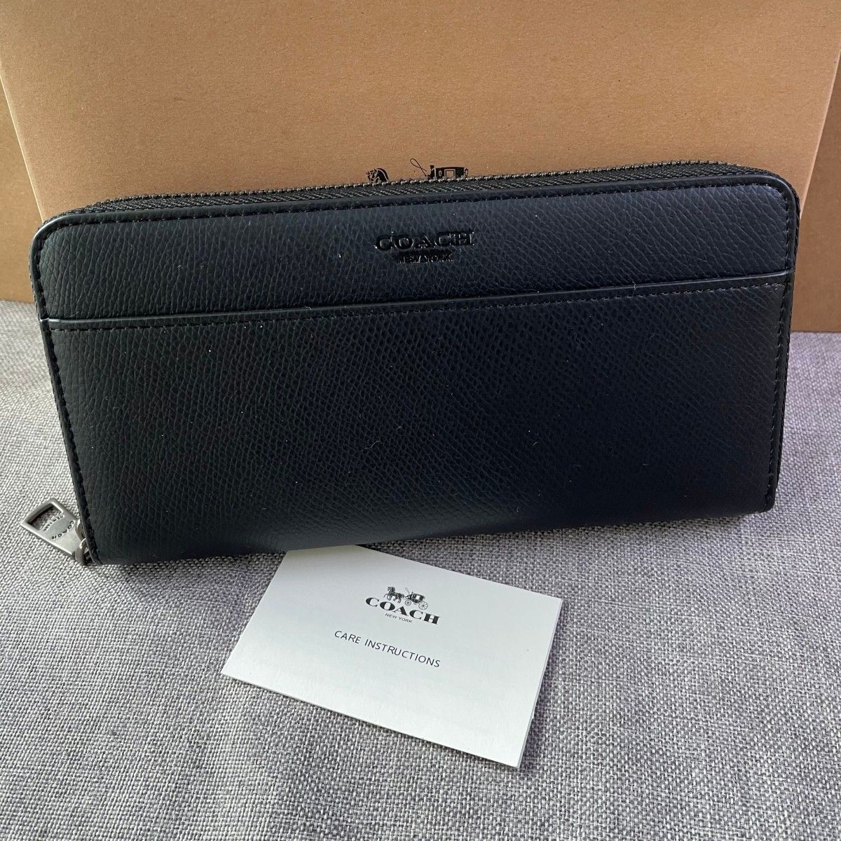 COACH財布 コーチ長財布 F74977ブラックメンズ財布｜PayPayフリマ