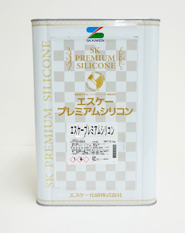 激安超安値 弾性プレミアムシリコン 15kg 白/淡彩色 エスケー化研 外壁 塗料 Z06 外装材料一般 激安超安値 弾性プレミアムシリコン 15kg 白/淡彩色 エスケー化研 外壁 塗料 Z06 外装材料一般