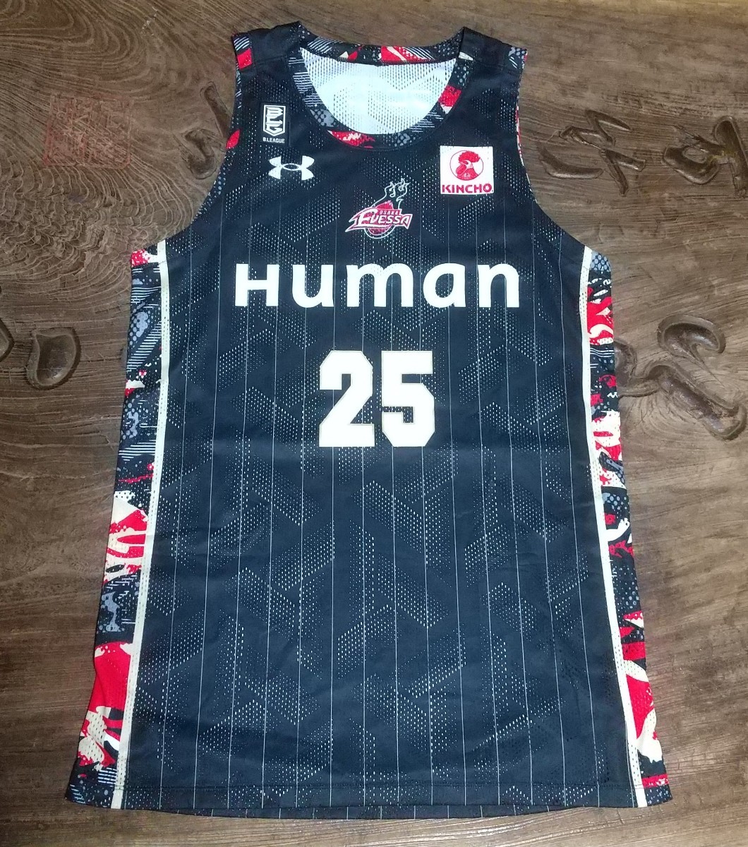 値下げ交渉 2022-23 Bリーグ 大阪エヴェッサ オーセンティック 25 D.J.ニュービル UNDER ARMOUR 検)OSAKA EVESSA NEWBILL 宇都宮ブレックス_画像4