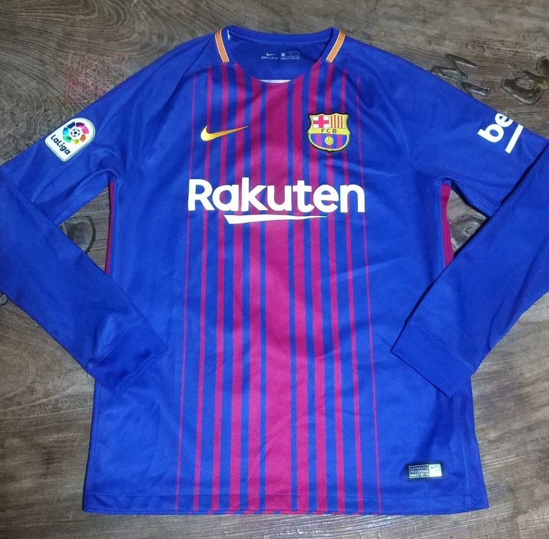 [値下げ交渉] 17-18 FCバルセロナ #8 イニエスタ 長袖 NIKE 検)2017 2018 FCB BARCA BARCELONA unicef INIESTA L/S Emirates Club バルサ_画像5