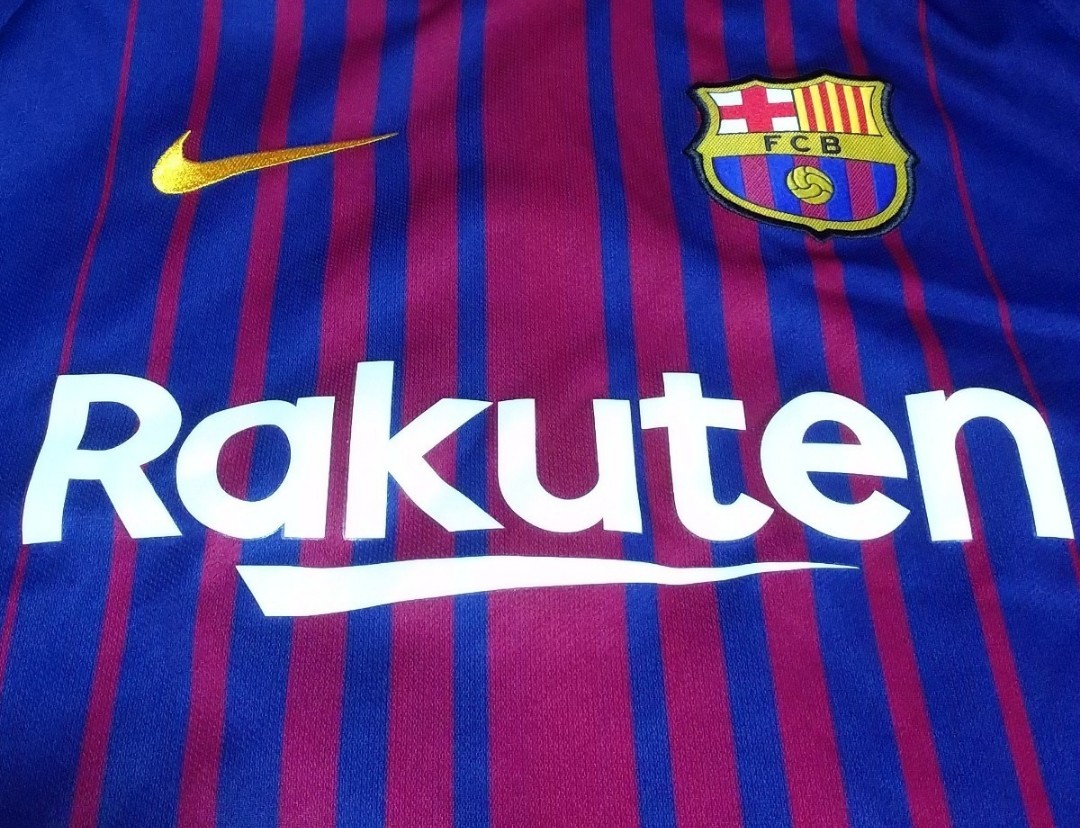 [値下げ交渉] 17-18 FCバルセロナ #8 イニエスタ 長袖 NIKE 検)2017 2018 FCB BARCA BARCELONA unicef INIESTA L/S Emirates Club バルサ_画像6