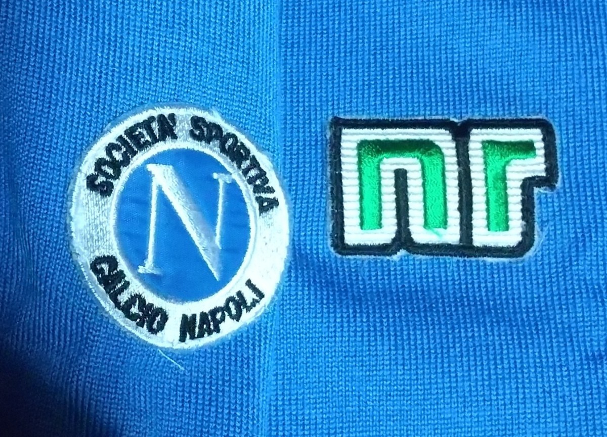 値下げ交渉 89-90 復刻 マラドーナ所属 & スクデット獲得 ナポリ ennerre MADE IN ITALY 検/1989 1990 SSC NAPOLI SCUDETTO DIEGO MARADONA_画像3