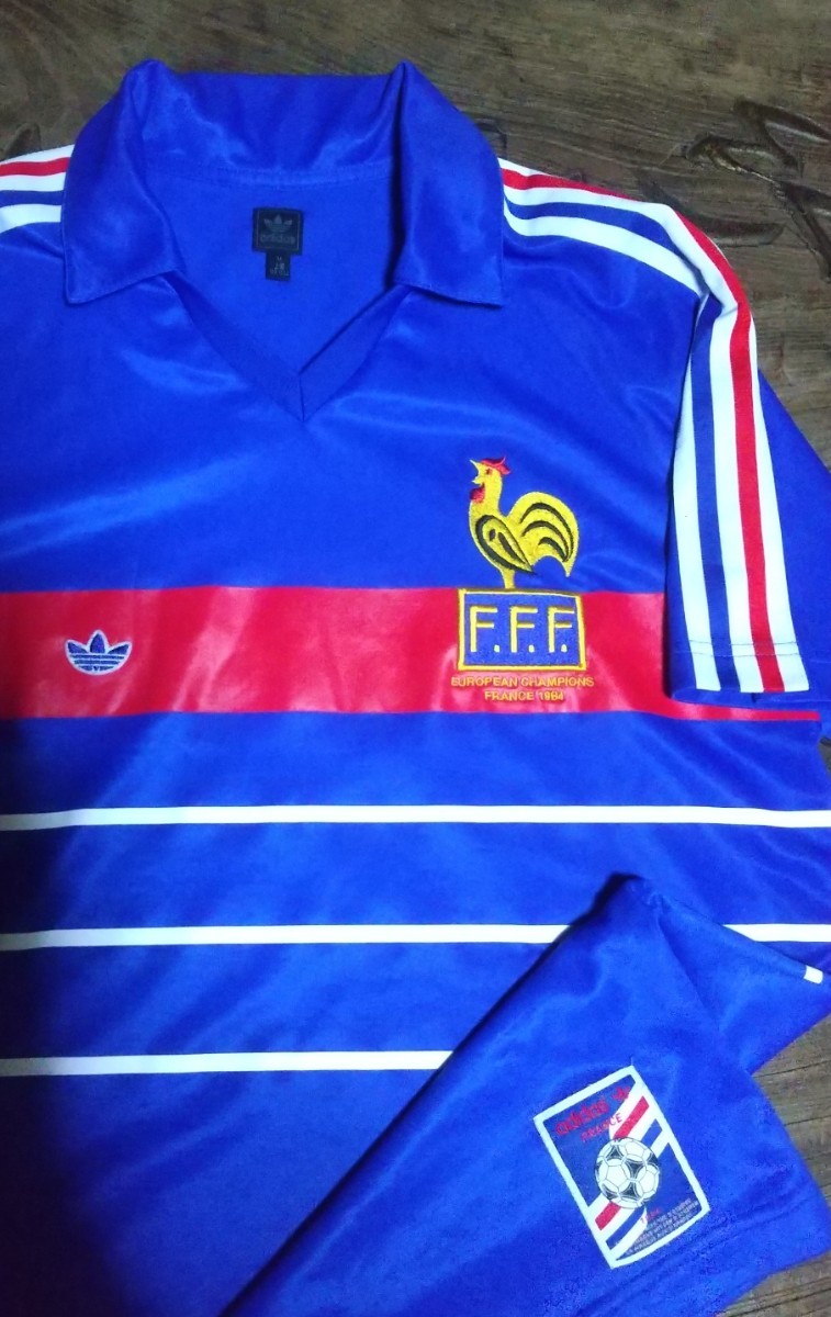 [値下げ交渉] フランス代表 EUROPEAN CHAMPIONS FRANCE 1984 ユニフォーム adidas originals 検)EURO 84 PLATINI ユーロ プラティニ Y2K_画像1