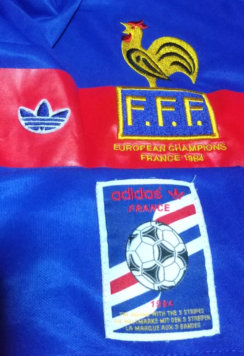 [値下げ交渉] フランス代表 EUROPEAN CHAMPIONS FRANCE 1984 ユニフォーム adidas originals 検)EURO 84 PLATINI ユーロ プラティニ Y2K_画像3