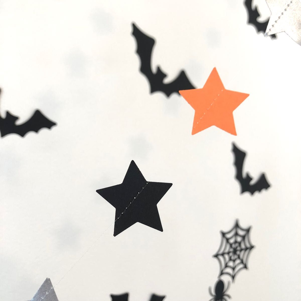 ハロウィン　飾り　ホームパーティ イベント　壁面　ペーパー　クラフト　コウモリ　ガーランド 