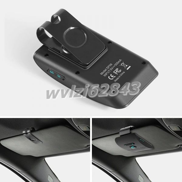 E1536:* popular *Bluetooth correspondence hands free car kit sun visor wireless speaker phone multipoint hands free BT speaker 