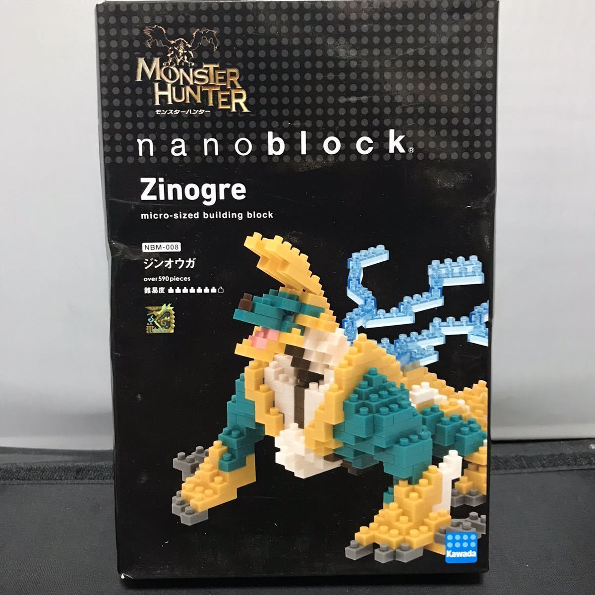 【未開封】nanoblock モンスターハンター　ジンオウガ　ナノブロック 箱凹み有　モンハン