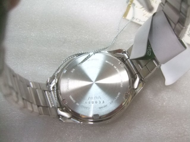  new goods men's Seiko Alba quarts easily viewable face wristwatch regular price 11000 jpy Y010