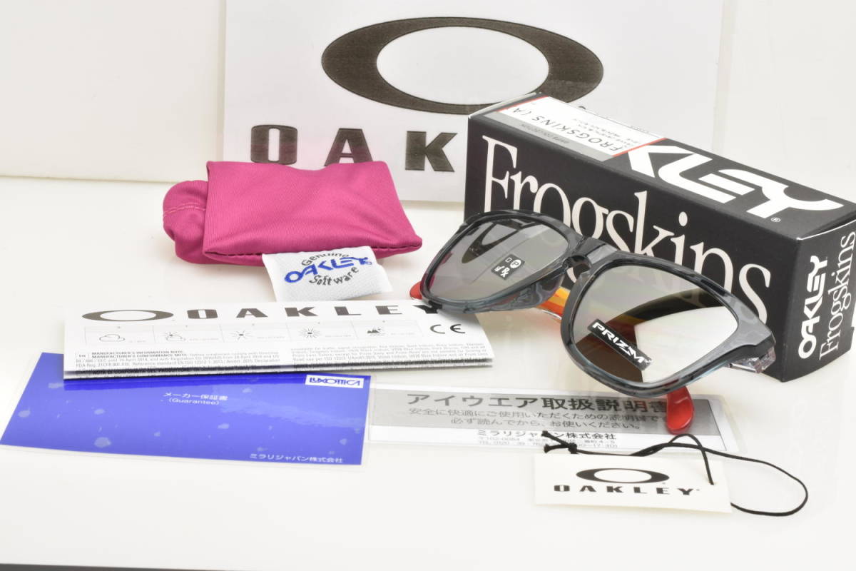 ★新品・正規輸入品！OAKLEY オークリー OO9245-7054 Frogskins フロッグスキン アジアンフィット クリスタルブラック プリズムブラック★_画像7