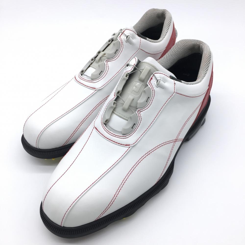 送料無料キャンペーン?】 59966J 白×レッド ゴルフシューズ フット