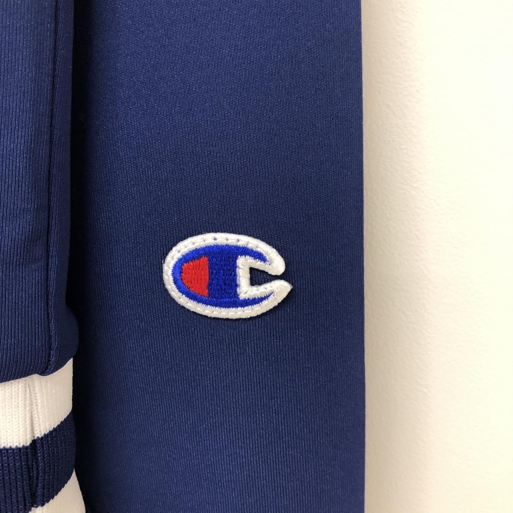 チャンピオン ハイネックワンピース ネイビー×白 ダンボールニット レディース MEDIUM ゴルフウェア Champion_画像5